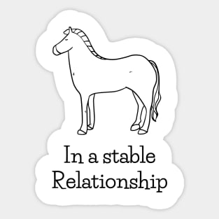 Horse quotes funny equestrian gift cute style Sticker